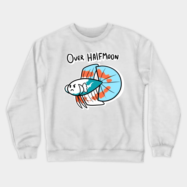 over halfmoon betta Crewneck Sweatshirt by SoloSammich